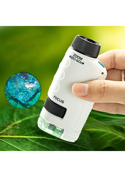 Çocuk Bilim Mikroskobu Oyuncak Kiti 60X-120X Kadınlar Için Beyazlar Için Eğitim Oyuncak (Yurt Dışından) indirimleri