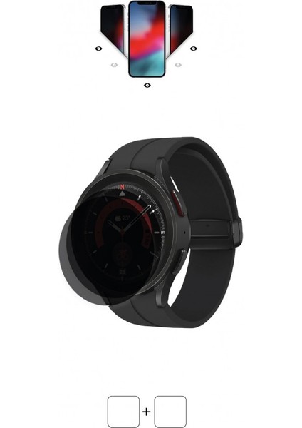 Samsung Galaxy Watch 5 Pro Akıllı Saat Mat Hayalet Ekran Koruyucu Poliüretan Film