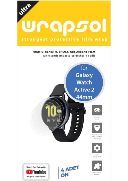 Samsung Galaxy Watch Active 2 44 mm Akıllı Saat Ekran Koruyucu Poliüretan Film