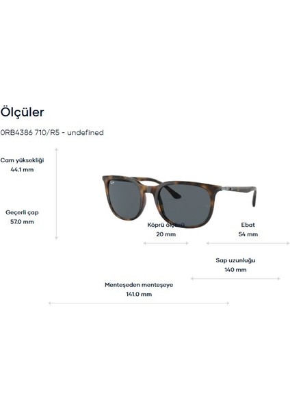 Rayban RB4386 710/R5 54 Güneş Gözlüğü fiyatları