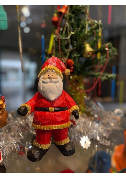 Noel Baba Heykel Biblo Obje Yolbaşı Yeni Yıl Dekorasyon Ev Ofis fiyatları