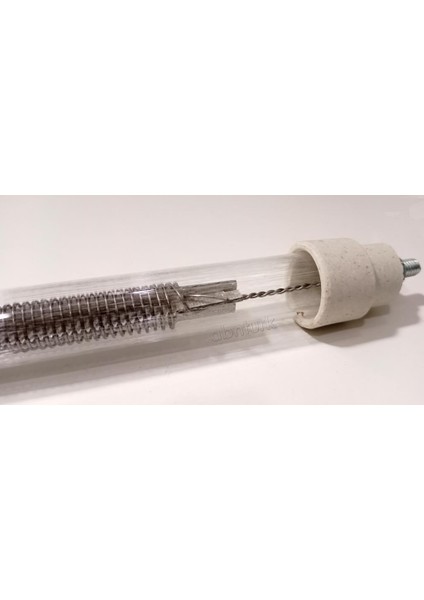 Kumtel Dikey Soba Orbit Modellere Orjinal Resistanz ile Şeffaf Cam Isıtıcı 1800W Rezistans 65CM Cam