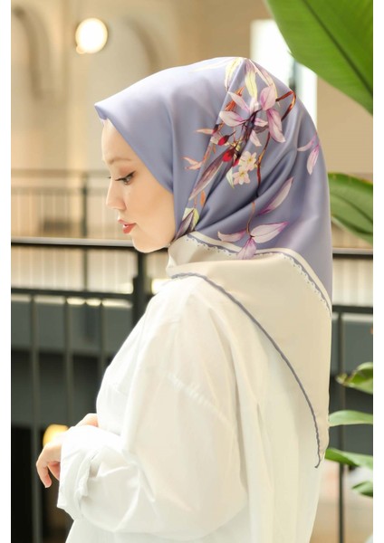 2022 Sezonu 90X90 Sport Twill (Tivil) Eşarp Uygun Eşarp Modelleri Tesettür Nağme 2043-18 fiyatları