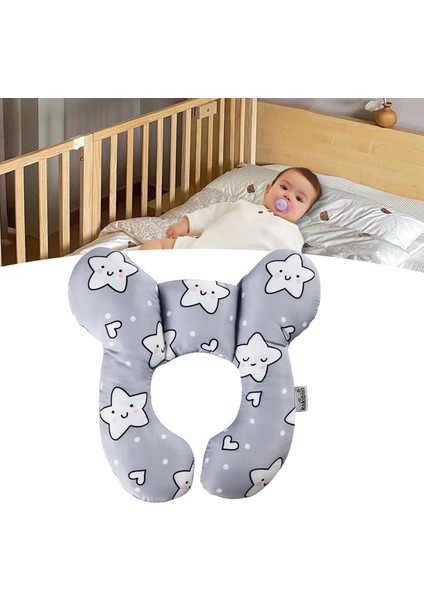 Bebek Araba Koltuk Yastığı U Şekilli Baş Boyun Desteği Rahat Yumuşak Nefes Alabilen Beş Sivri Yıldız (Yurt Dışından) fiyatları