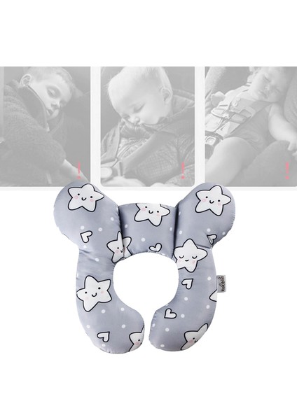 Bebek Araba Koltuk Yastığı U Şekilli Baş Boyun Desteği Rahat Yumuşak Nefes Alabilen Beş Sivri Yıldız (Yurt Dışından) fırsatları