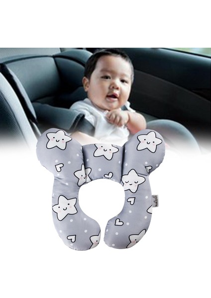 Bebek Araba Koltuk Yastığı U Şekilli Baş Boyun Desteği Rahat Yumuşak Nefes Alabilen Beş Sivri Yıldız (Yurt Dışından) indirimleri