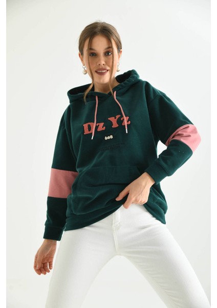 Yeşil Dz Yz 608 Nakışlı Sweatshirt fırsatları