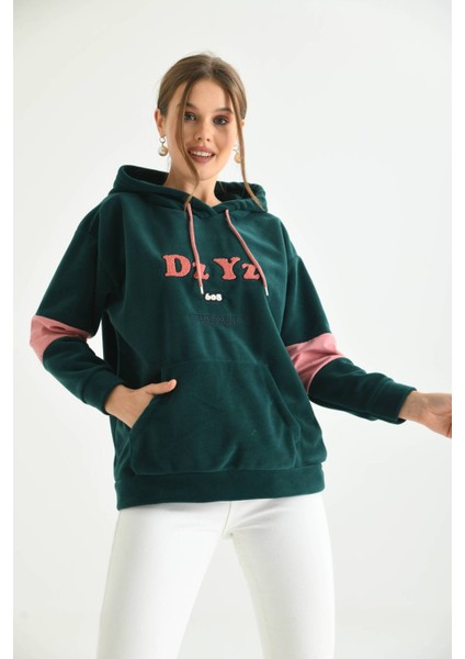 Yeşil Dz Yz 608 Nakışlı Sweatshirt indirimleri