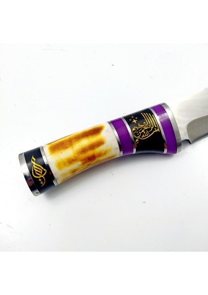 El Yapımı Geyik Boynuzu Kabzeli Kamp Bıçağı , Koleksiyon Bıçağı , Bowie Bıçak , Bushcraft Bıçak , Av Bıçağı fiyatları