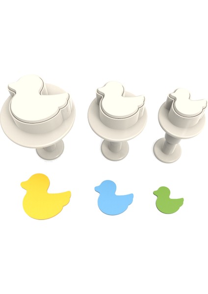 Ördek Basmalı (Enjektörlü) Kopat Kurabiye Kalıbı – 3'lü