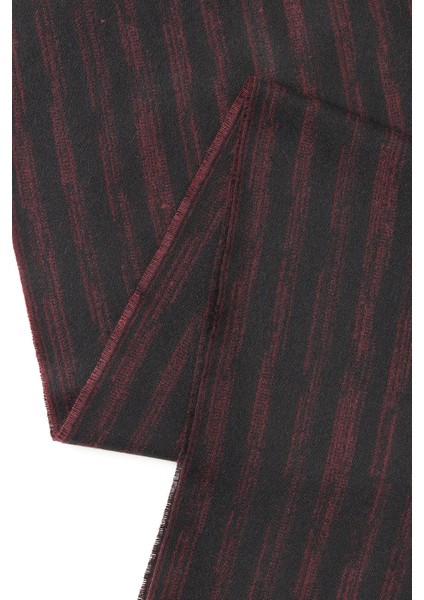 ALTINYILDIZ CLASSICS Erkek Bordo-siyah Desenli Atkı