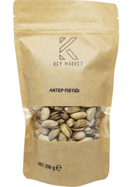 250 Gram Doğal, Kavrulmuş Kabuklu Tuzlu Ana Çıtlak Taze Antep Fıstığı