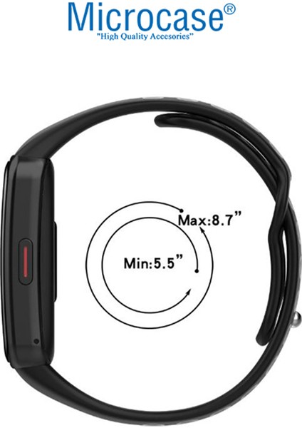 Huawei Band 6 / Honor Band 6 Için Delikli Silikon Kordon Kayış - KY53 indirimleri