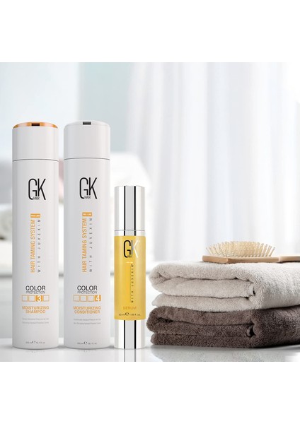 Global Keratin Mosteruizng Şampuan ve Saç Kremi 300 ml ve Argan Yağı 50 ml 3'lü Set