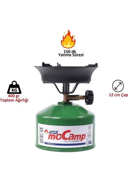 Doldurulabilir Iksa Kamp Ocağı-Mini Piknik Tüpü-Kamp Kartuşu