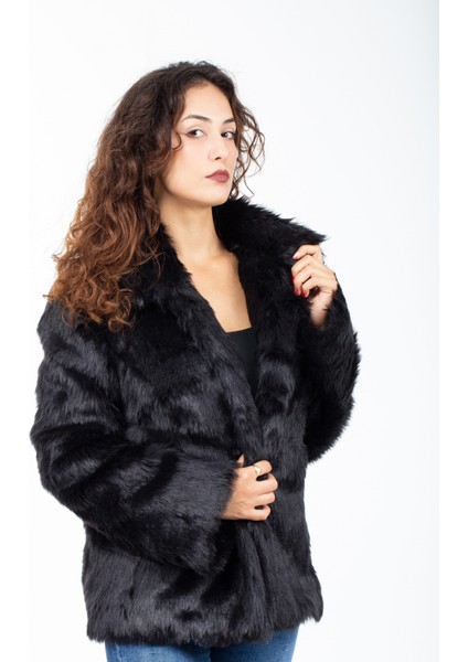 Ingiliz Yaka Siyah Trend Tilki Kürk Kaban fiyatları