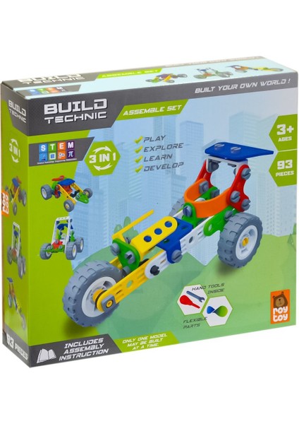 Roy Toys 4100301-1 Yapboz Araçlar 3ın1 Sök Tak