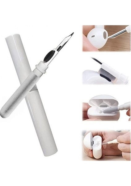 Bluetooth Kulaklık Temizleme Kalemi, Çok Işlevli Airpods Pro Temizleyici Kit, Bilgisayar, Kamera ve Cep Telefonu