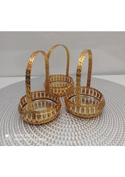 Hürrem Sultan Lüx Gold Serisi Lokumluk Sunumluk 3 Adet
