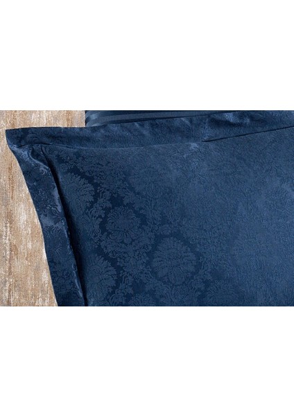 Monaco Bambu Jakar Kumaş Indigo Ikili Oksford 60X80CM Yastık KILIFI-1324