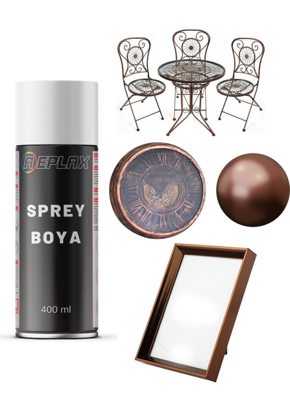 Bronz Rengi Masa Sandalye Tablo Kenarı Sprey Boyası 400 Ml