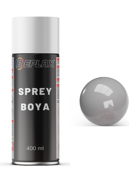 Cam Boyası Metalik Gri Sprey Boya 400 Ml