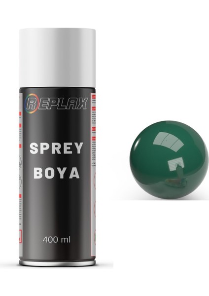 Plastik Boyası Parlak Yeşil Sprey Boya 400 Ml
