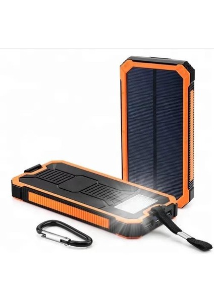 18000 Mah Solar Güneş Enerjili 6 LED Işıklı Powerbank