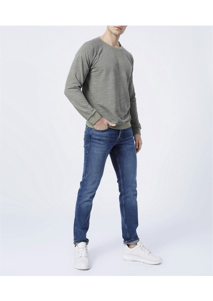 Basic Erkek Sweatshirt Kol Ucu Ribanalı modelleri