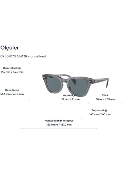 Rayban RB0707S 6641/3R 50 Güneş Gözlüğü