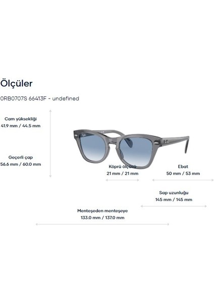 Rayban RB0707S 6641/3F 50 Güneş Gözlüğü fiyatları