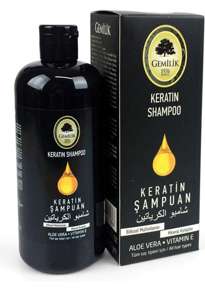 Keratin Şampuanı Alovera-Vitamin E Destekli 400ML