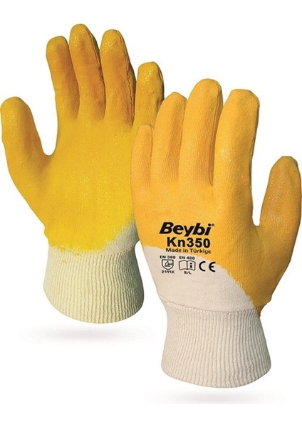 KN350 Sarı-Beyaz Eldiven No:10