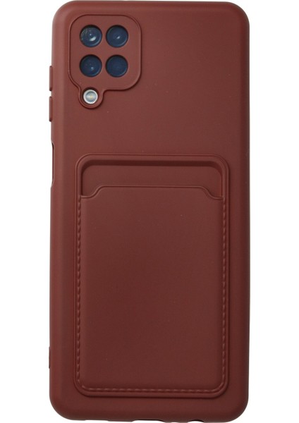Samsung Galaxy M22 Kılıf Kartlıklı Kelvin Silikon