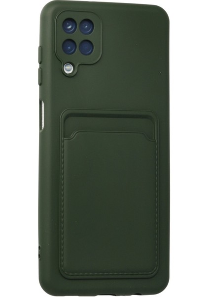 Samsung Galaxy M22 Kılıf Kartlıklı Kelvin Silikon