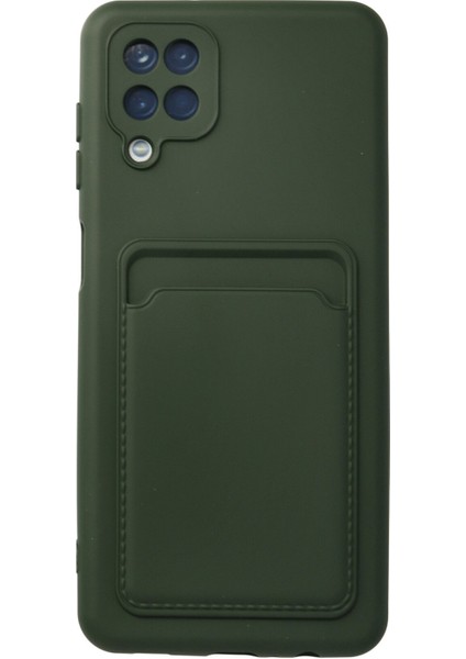 Samsung Galaxy M22 Kılıf Kartlıklı Kelvin Silikon