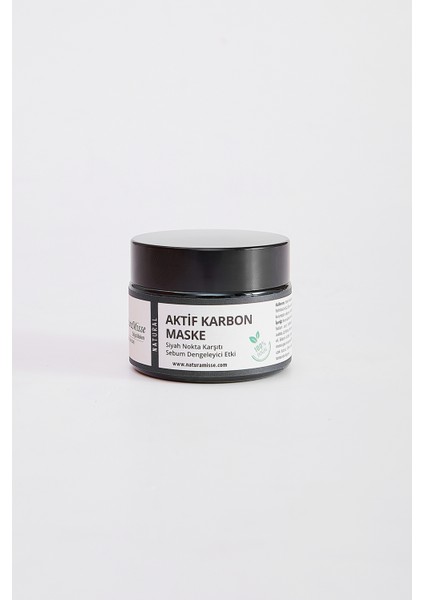 NaturaMisse Aktif Karbon Siyah Nokta Temizleyici Maske 50 Ml Aydınlatıcı ve Arındırıcı Yüz Maskesi