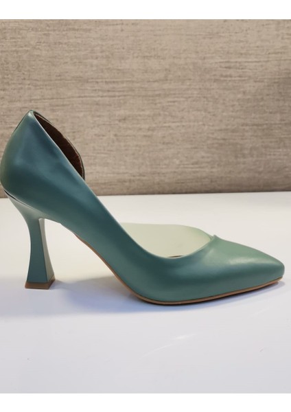 Zenne Stiletto Ayakkabı Yeşil