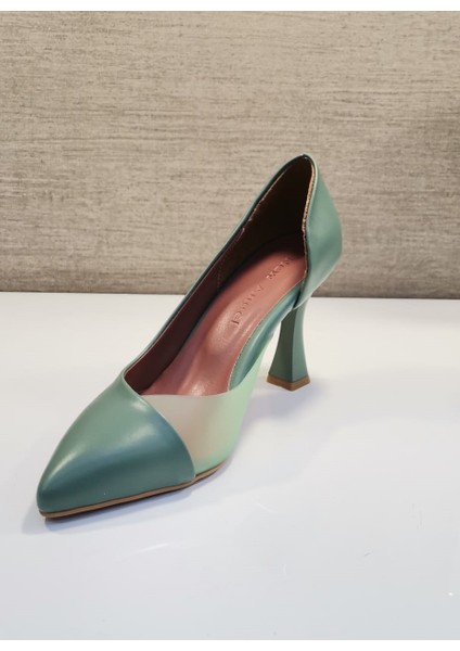 Zenne Stiletto Ayakkabı Yeşil