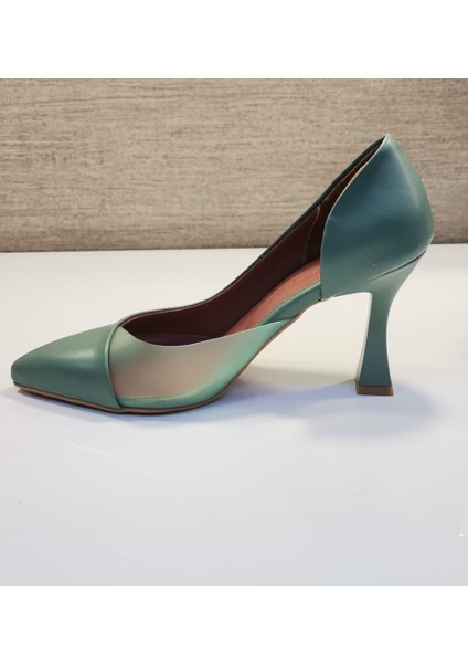 Zenne Stiletto Ayakkabı Yeşil