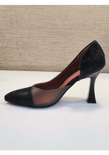 Zenne Stiletto Ayakkabı Siyah Simli fırsatları