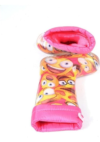 Moda Ayakkabı 23-109 Srb Pembe Emoji Kürklü Kız Çocuk Çizme indirimleri