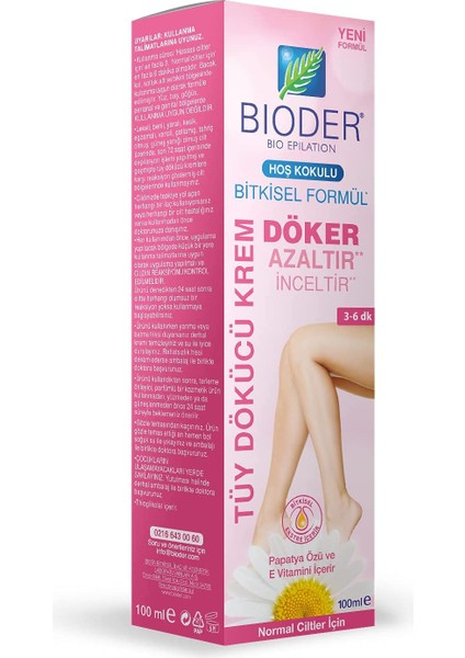 Kadınlara Özel Normal Ciltler Için Tüy Dökücü Krem 100 ml