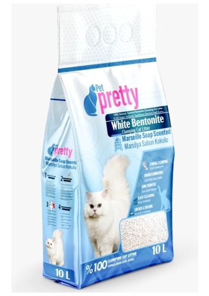 Sabun Kokulu Ince Taneli Topaklaşan Kedi Kumu 10 Lt