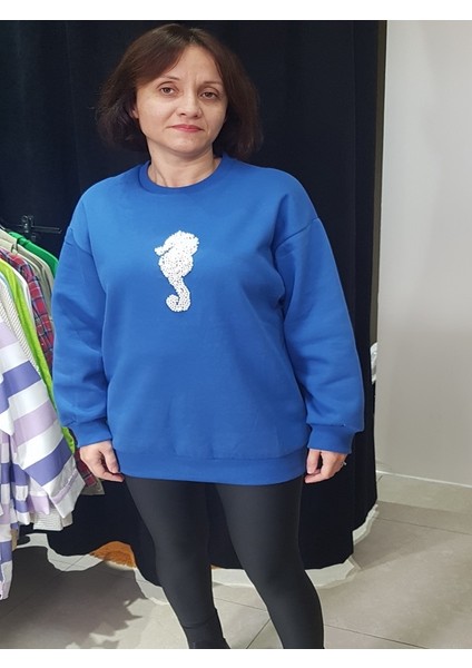 Denizatı Işlemeli Sweatshirt