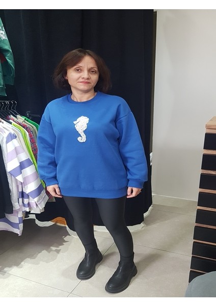 Denizatı Işlemeli Sweatshirt