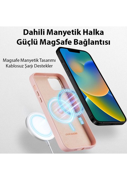 Dux Ducis Grit Series iPhone 14 Plus 6.7inç Premium Magsafe Uyumlu Kılıf