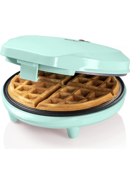 Waffle Makinesi, Belçika Waffle'ları Için Pişirme Ateşi ve Yapışmaz Kaplamalı Waffle Makinesi, 700 Watt, Renk: Nane Yeşili