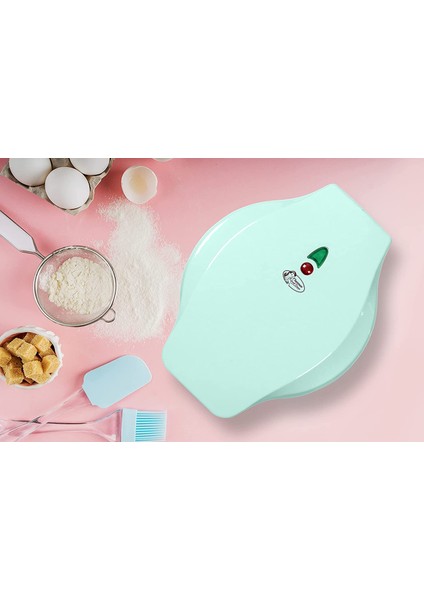 Waffle Makinesi, Belçika Waffle'ları Için Pişirme Ateşi ve Yapışmaz Kaplamalı Waffle Makinesi, 700 Watt, Renk: Nane Yeşili modelleri