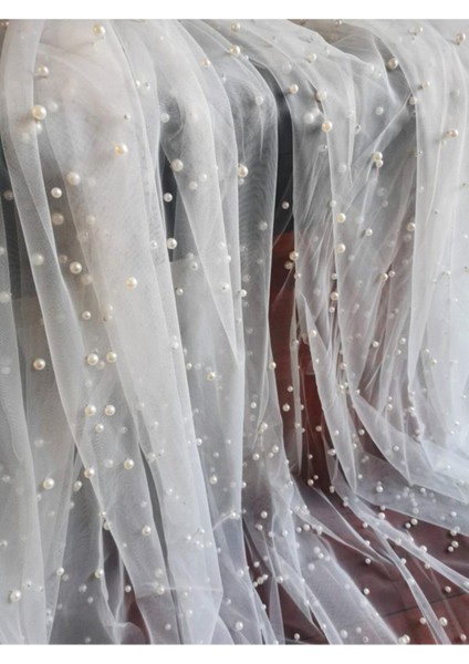 Gelin Duvak Incili Kumaş Incili Gelin Duvak Kumaşı 1 M En 1,5 M